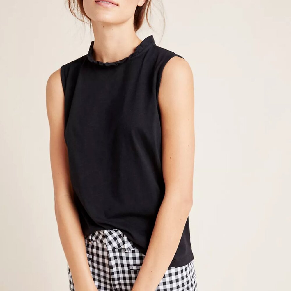 Anthropologie Theia Ruffled Top